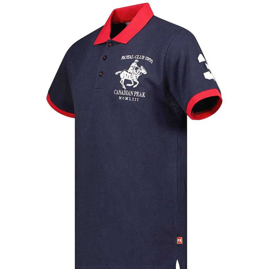 Man Canadian Peak Polo | Koltoneak Navy Rm Men 419