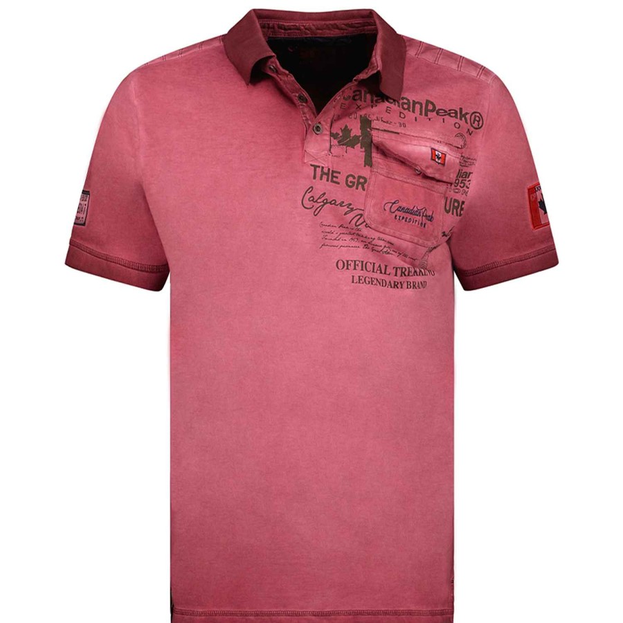 Man Canadian Peak Polo | Keoneak Burgundy Rm Men 235