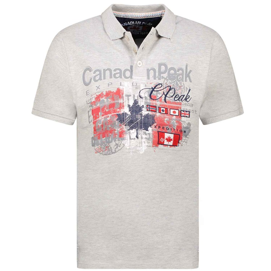 Man Canadian Peak Polo | Ketchupeak Bgrey Rm Men 235