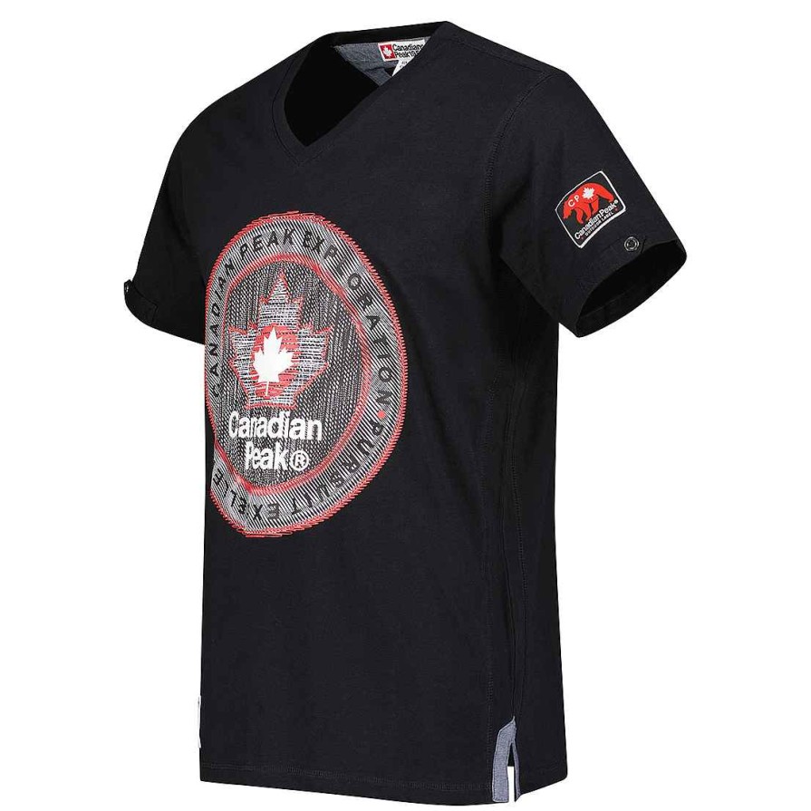 Man Canadian Peak T-Shirt | Jimothe Black Rm Cp Men 254