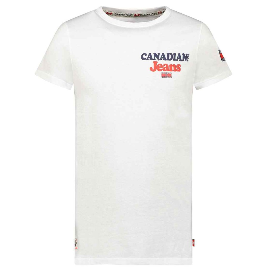 Man Canadian Peak T-Shirt | Joupeak White Rm Men 235