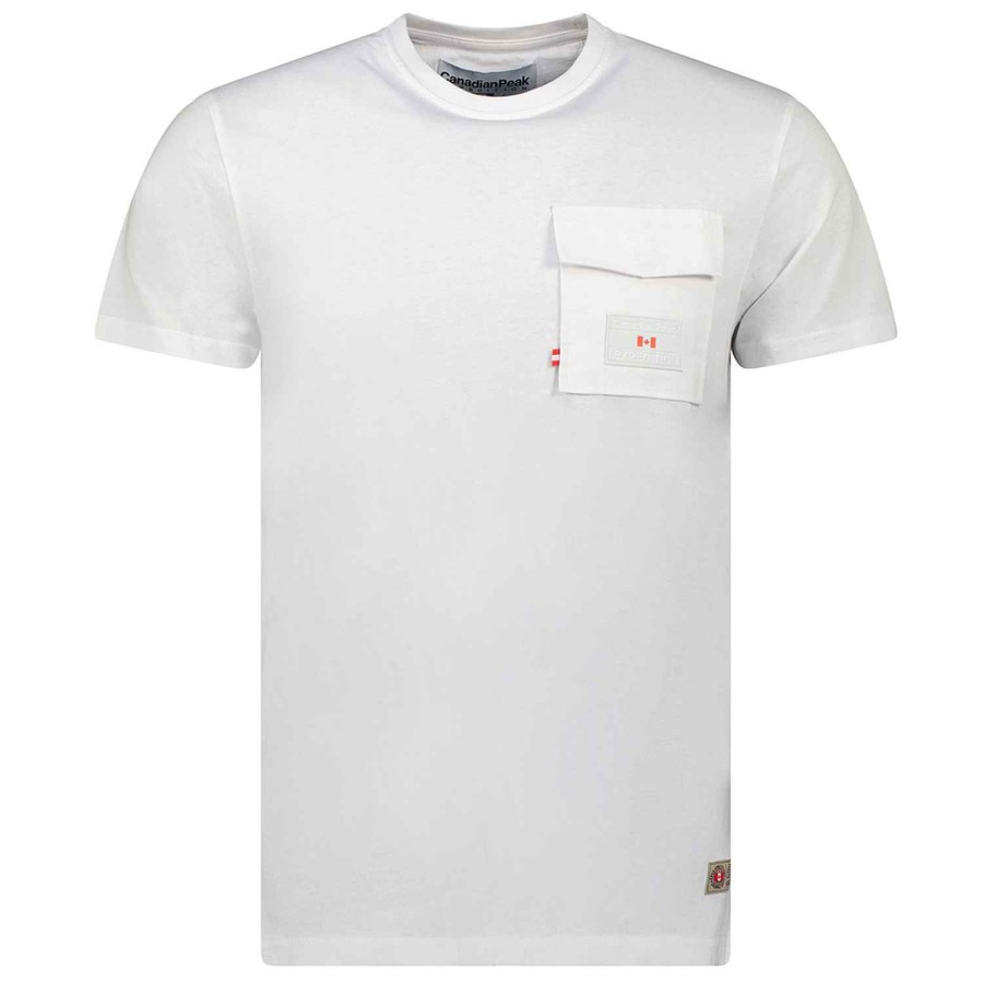 Man Canadian Peak T-Shirt | Josseak White Rm Men 235