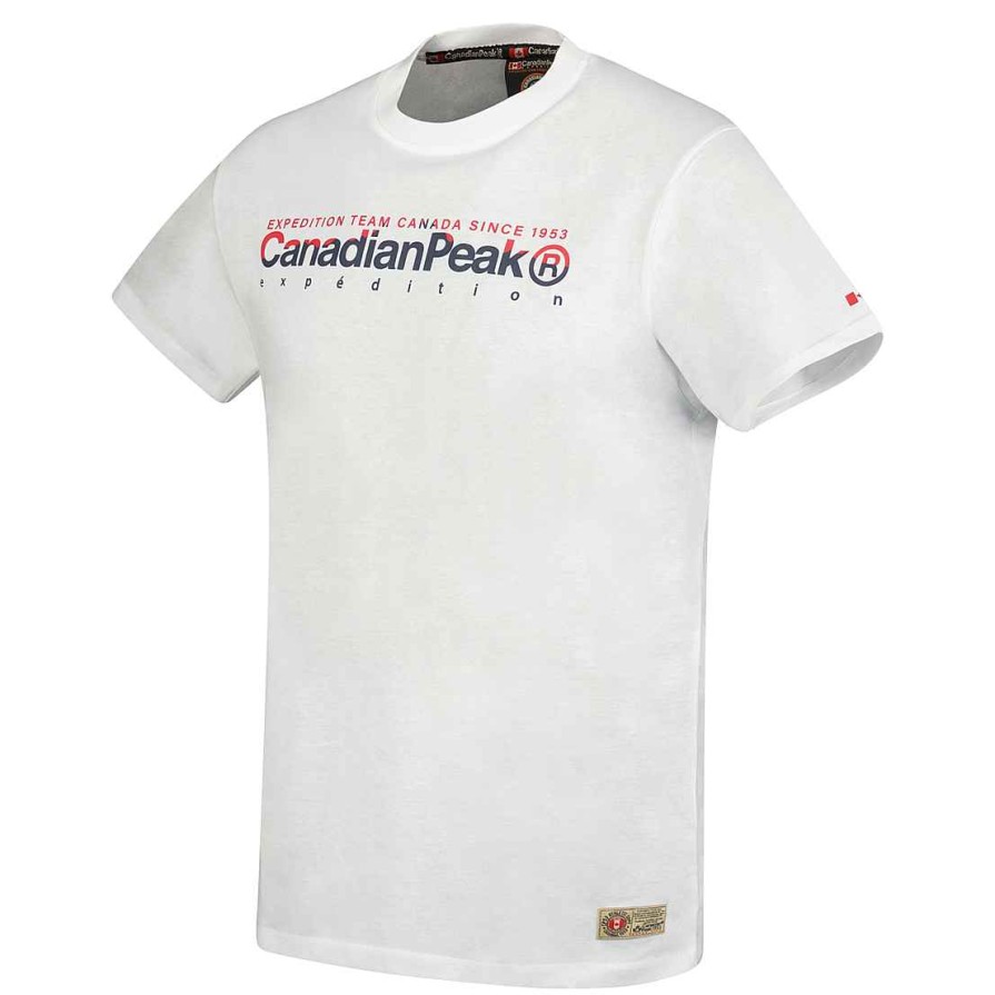 Man Canadian Peak T-Shirt | Jopeakeak White Rm Men 249