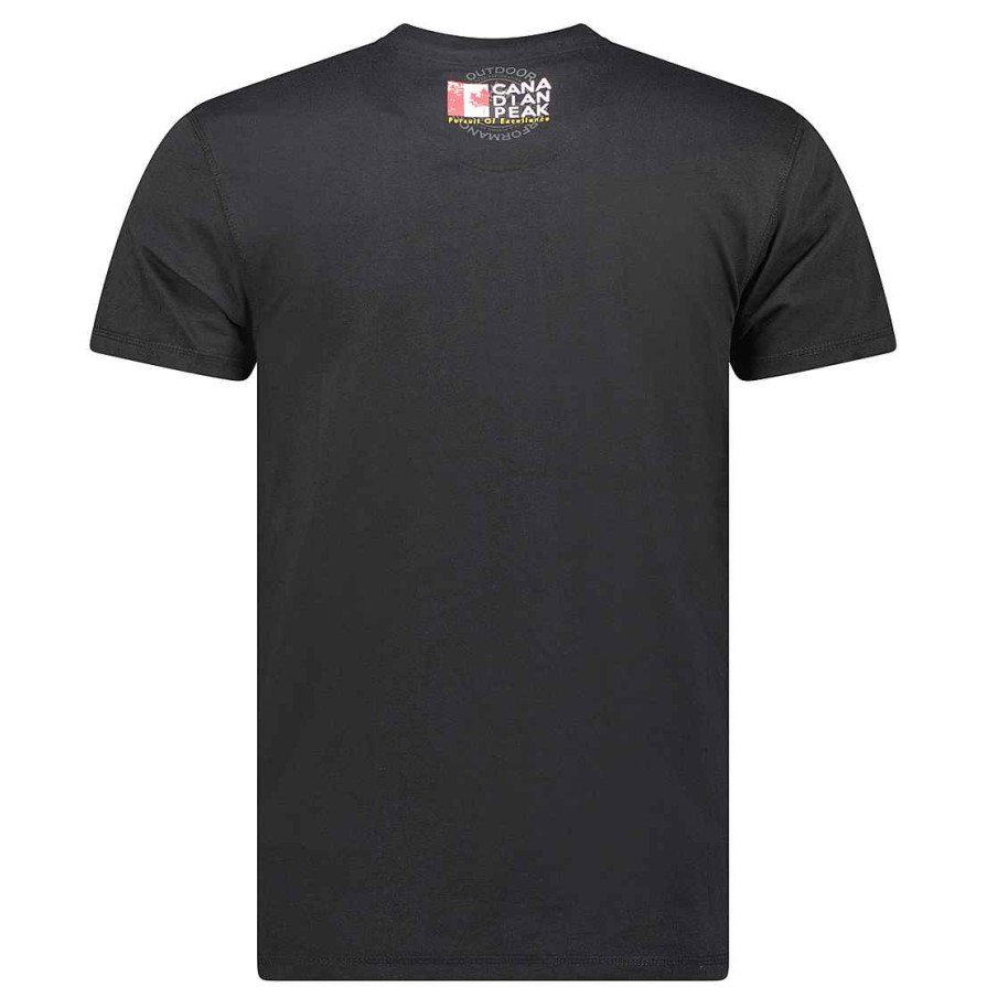 Man Canadian Peak T-Shirt | Jiltord Black Cp Rm Men 235