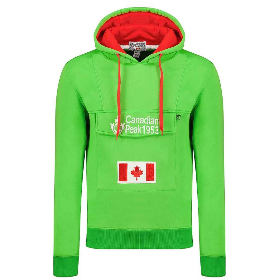 Boy Canadian Peak Sweat | Gadreak Green-Red Boy 054