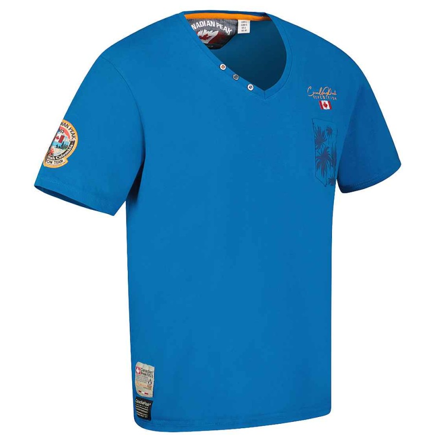 Man Canadian Peak T-Shirt | Jibeak Blue Rm Men 207