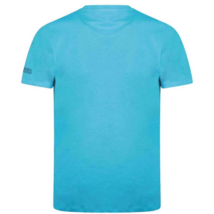 Man Canadian Peak T-Shirt | Jvickeak Turquoise Rm Men 249