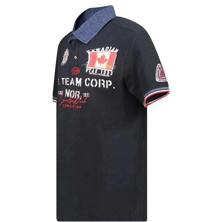 Man Canadian Peak Polo | Kopteak Black Rm Men 249