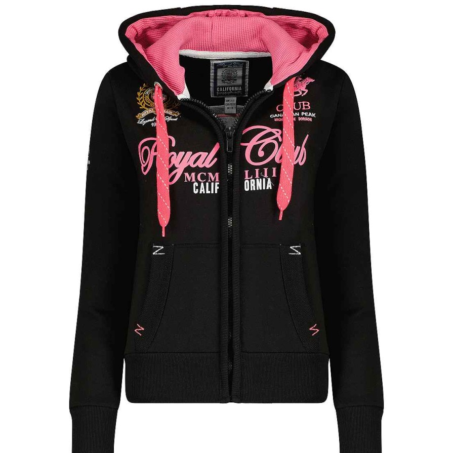 Women Canadian Peak Sweat | Fanilleak Fluo Black Lady 100 Rm