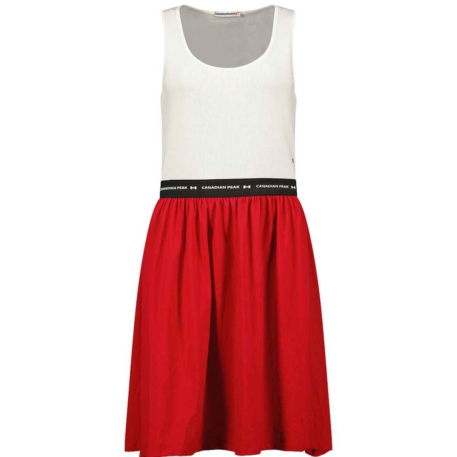 Women Canadian Peak Dress | Jodieak White-Red Rm Lady 254