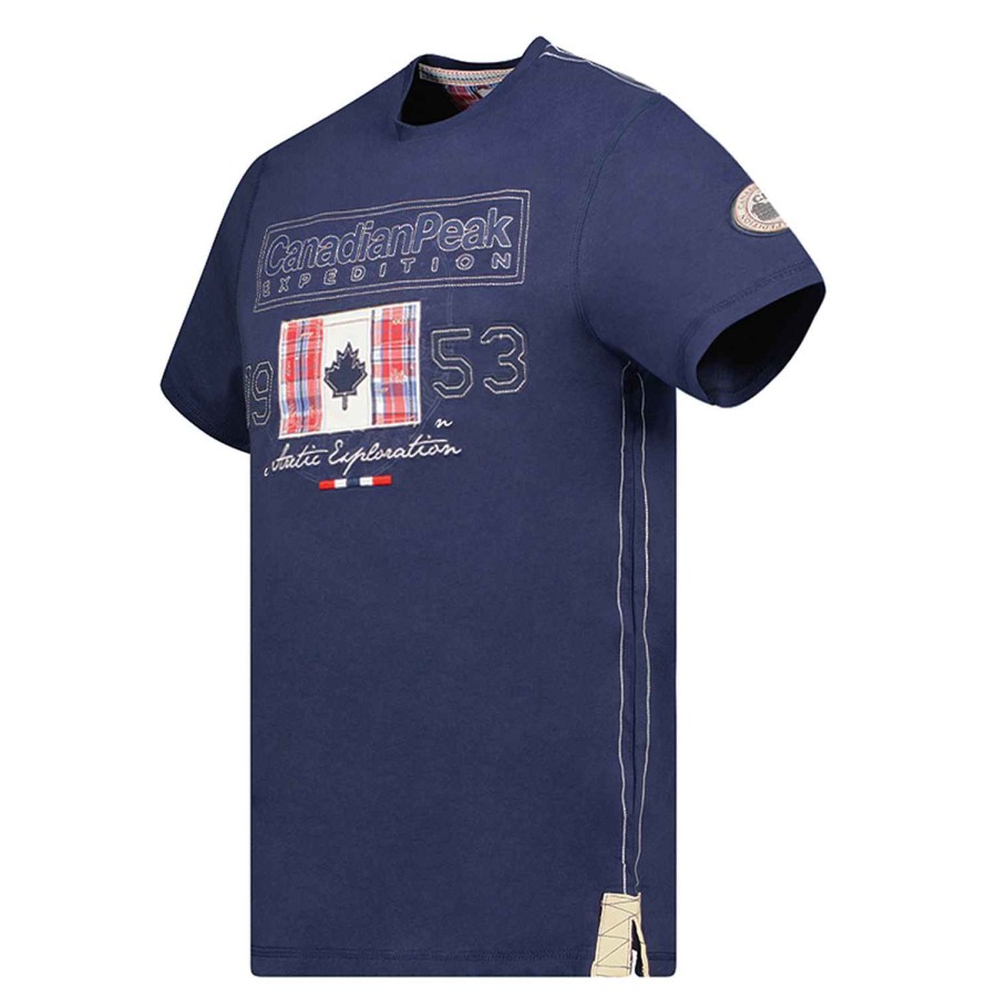 Man Canadian Peak T-Shirt | Jolympieak Navy Rm Men 235