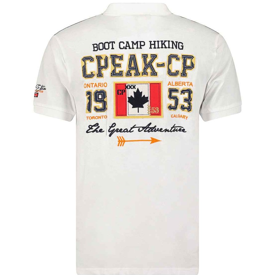 Man Canadian Peak Polo | Kapriceak White Rm Men 423