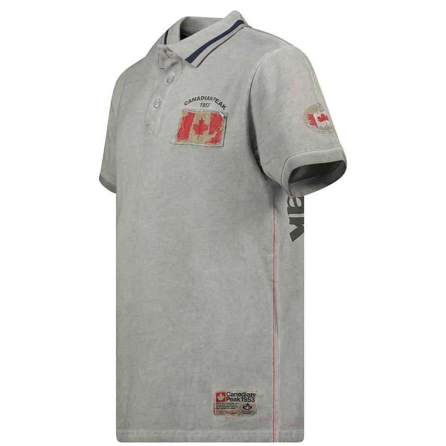 Man Canadian Peak Polo | Kotzeak Gray Rm Men 249