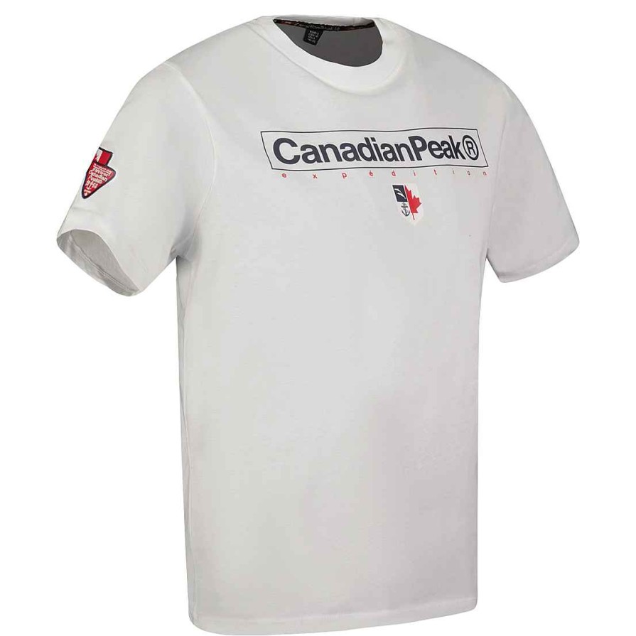 Man Canadian Peak T-Shirt | Jotruneak White Rm Men 249