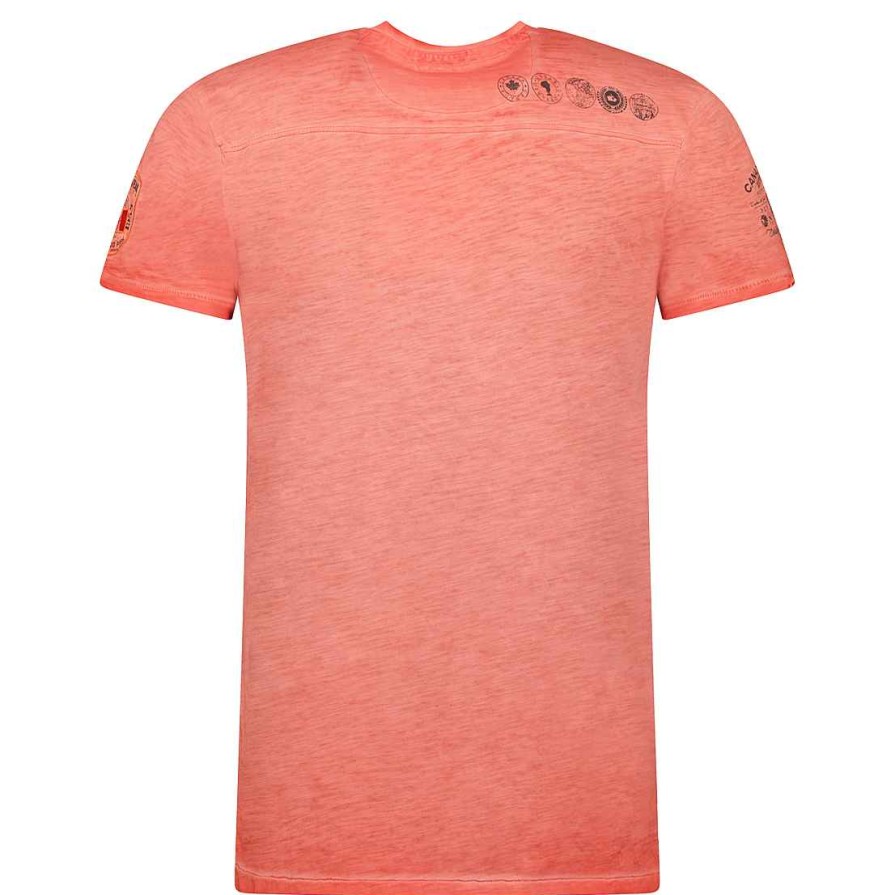 Man Canadian Peak T-Shirt | Jimperableak Coral Rm Men 249