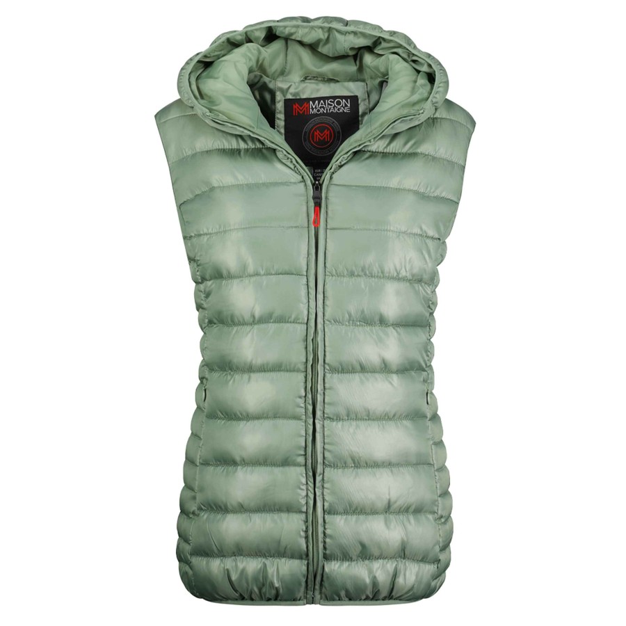 Women Canadian Peak Vest | Annemai Vest Hood Mt Almond Lady 096