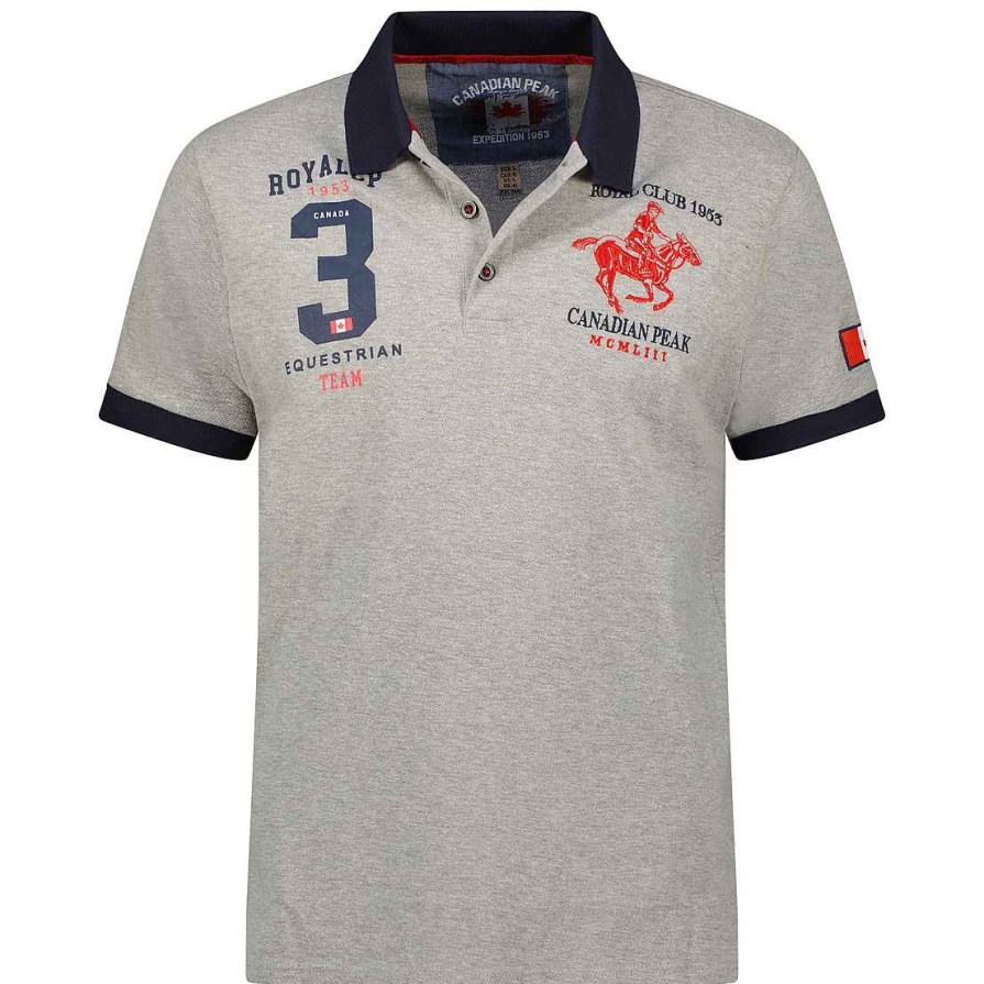 Man Canadian Peak Polo | Klubeak Bgrey Rm Men 419