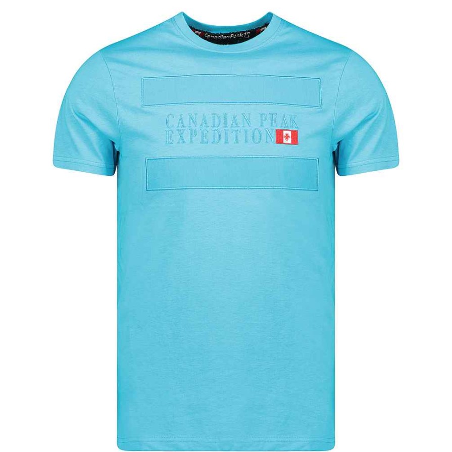 Man Canadian Peak T-Shirt | Jimonseak Turquoise Rm Men 235