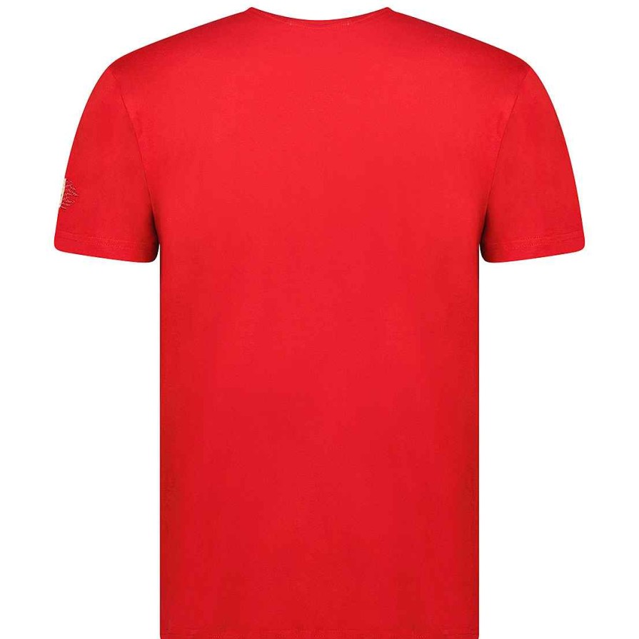 Man Canadian Peak T-Shirt | Jermaniteak Red Rm Men 207