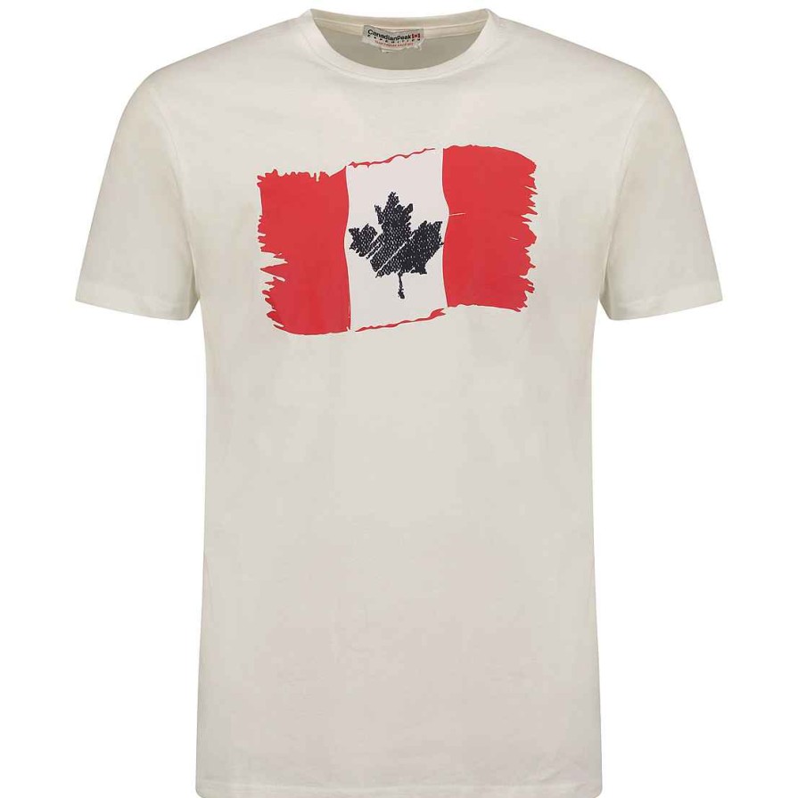 Man Canadian Peak T-Shirt | Jorenteak White Rm Men 254