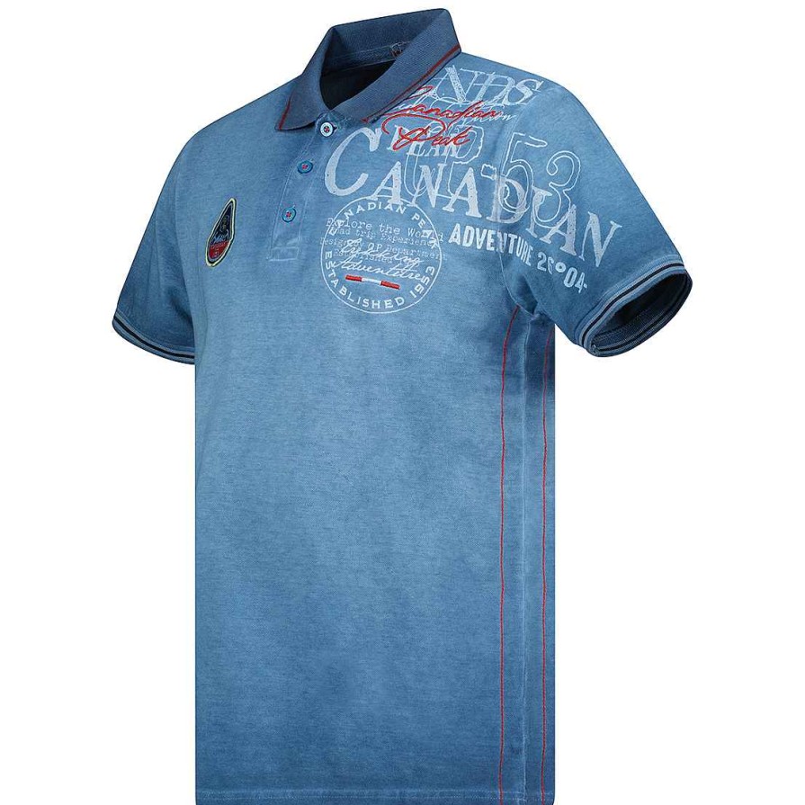 Man Canadian Peak Polo | Kadventureak Blue Rm Men 419