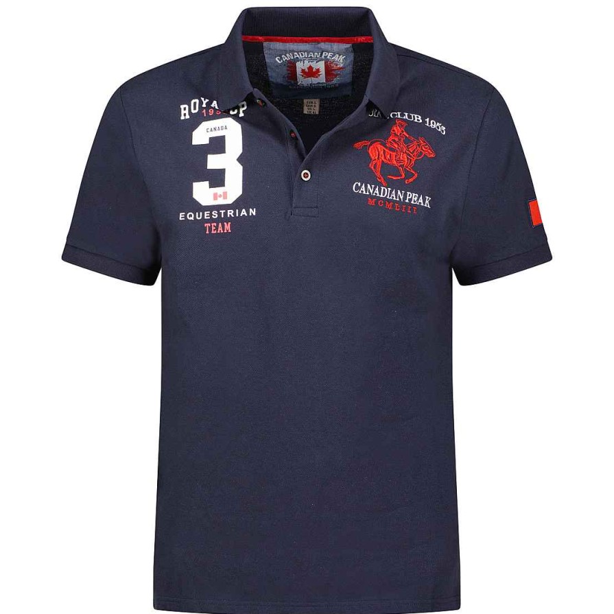 Man Canadian Peak Polo | Klubeak Navy Rm Men 419