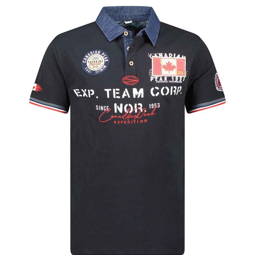 Man Canadian Peak Polo | Kopteak Black Rm Men 249