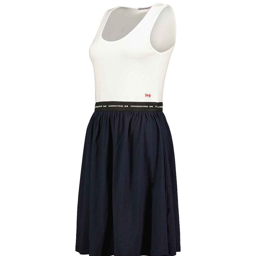 Women Canadian Peak Dress | Jodieak White-Navy Rm Lady 254