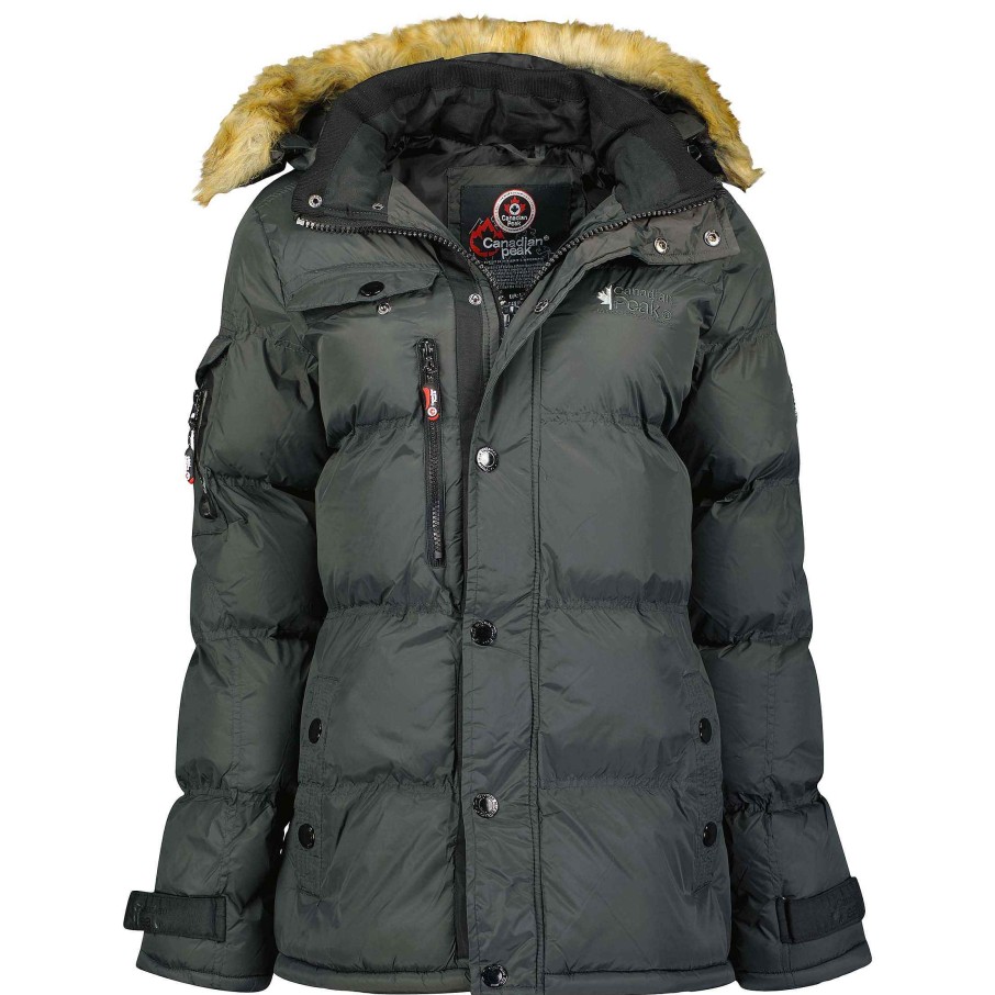 Girl Canadian Peak Parka | Bukka D-Grey Girl 001