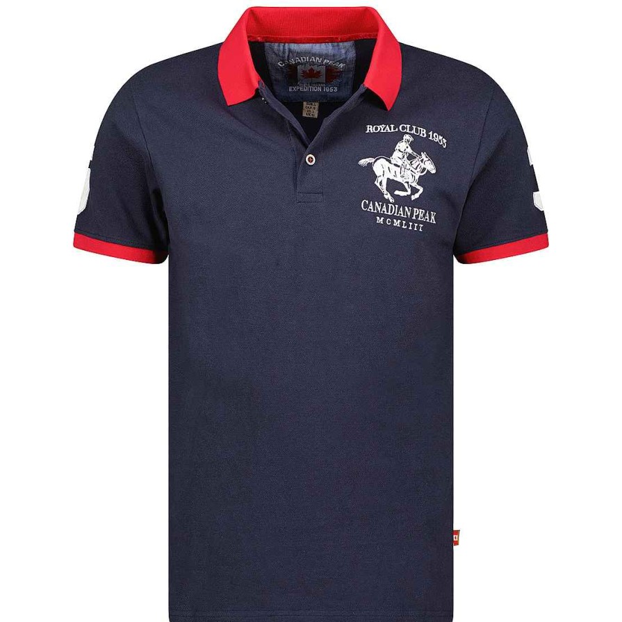 Man Canadian Peak Polo | Koltoneak Navy Rm Men 419