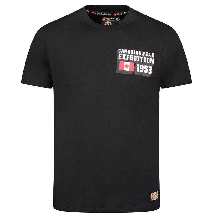 Man Canadian Peak T-Shirt | Jistereak Black Rm Men 249