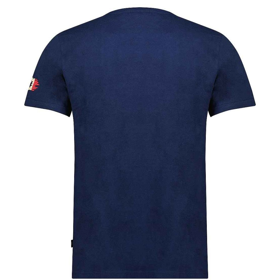 Man Canadian Peak T-Shirt | Jermaniteak Navy Rm Men 207