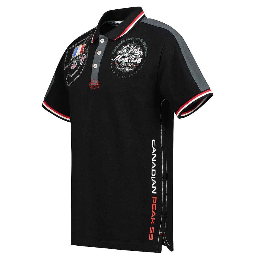 Man Canadian Peak Polo | Kalvineak Black Rm Men 254