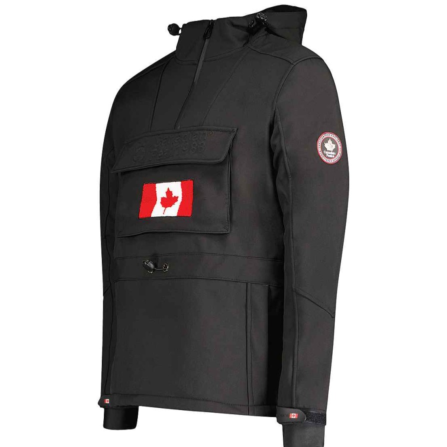 Man Canadian Peak Soft Shell | Tokano Rpt Bs Cp Black Men 005