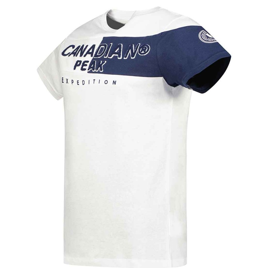 Man Canadian Peak T-Shirt | Jermaineak White Rm Men 235