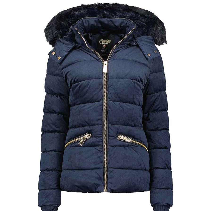 Women Canadian Peak Parka | Biloveak Short Navy Rm Cp Lady 001