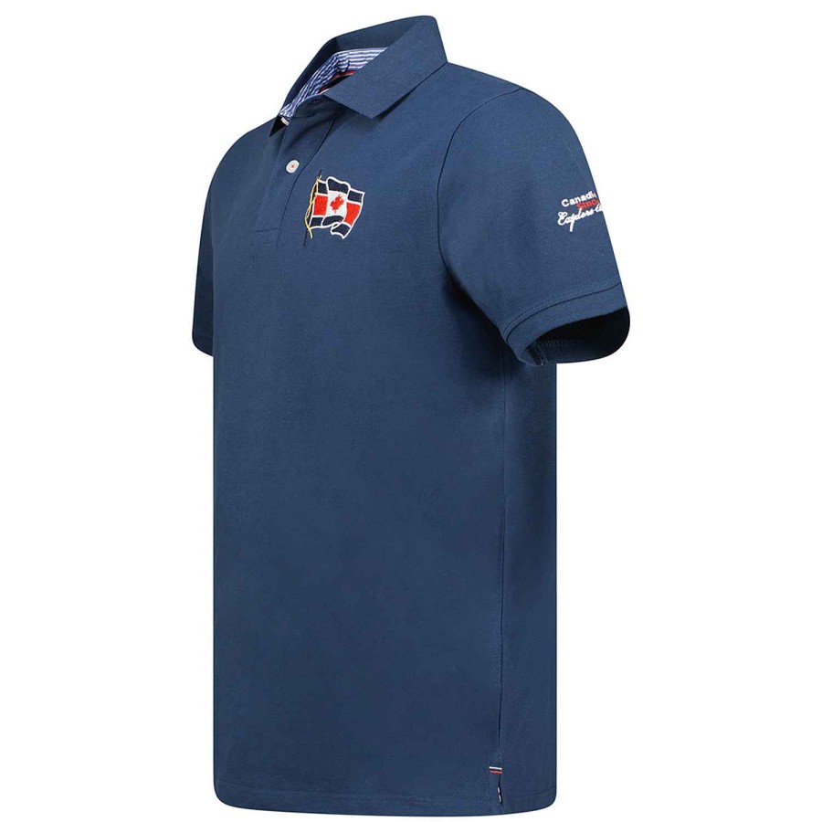 Man Canadian Peak Polo | Krooseak Navy Men 235