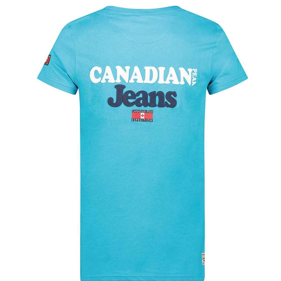 Man Canadian Peak T-Shirt | Joupeak Turquoise Rm Men 235