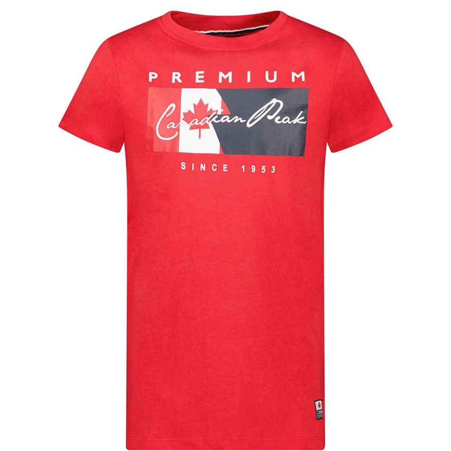 Man Canadian Peak T-Shirt | Jarnesseak Red Rm Men 249