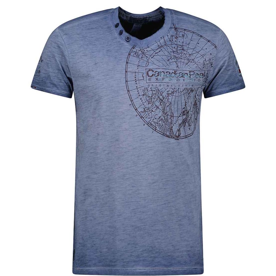 Man Canadian Peak T-Shirt | Jimperableak Navy Rm Men 249