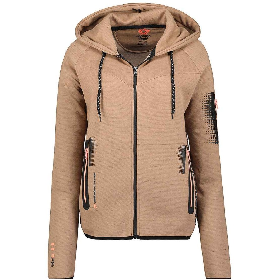 Women Canadian Peak Sweat | Fanatic Taupe Lady Bs2 Cp 100