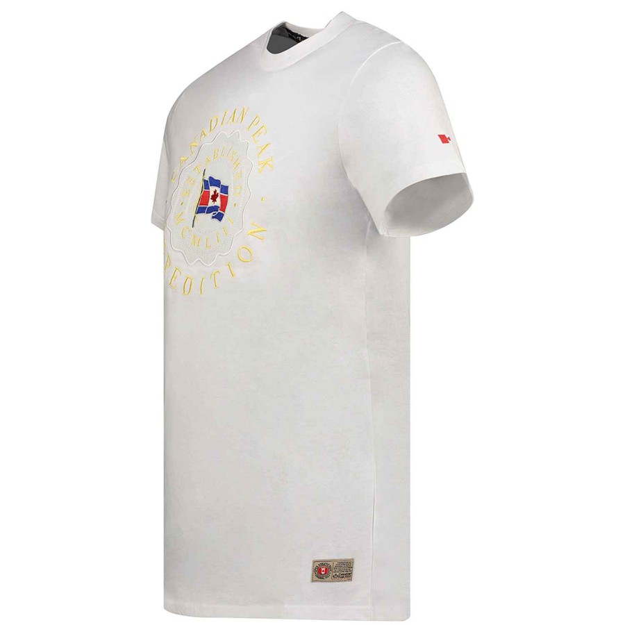 Man Canadian Peak T-Shirt | Joeak White Rm Men 235