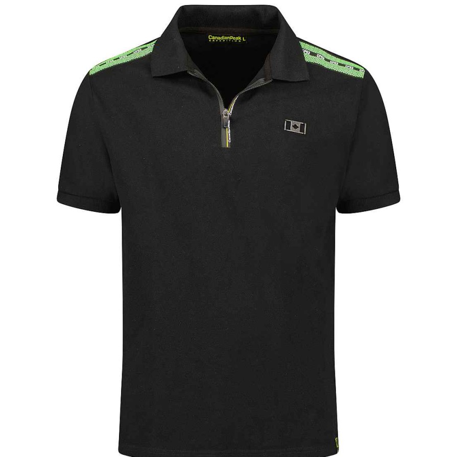 Man Canadian Peak Polo | Kariuseak Black Rm Men 254