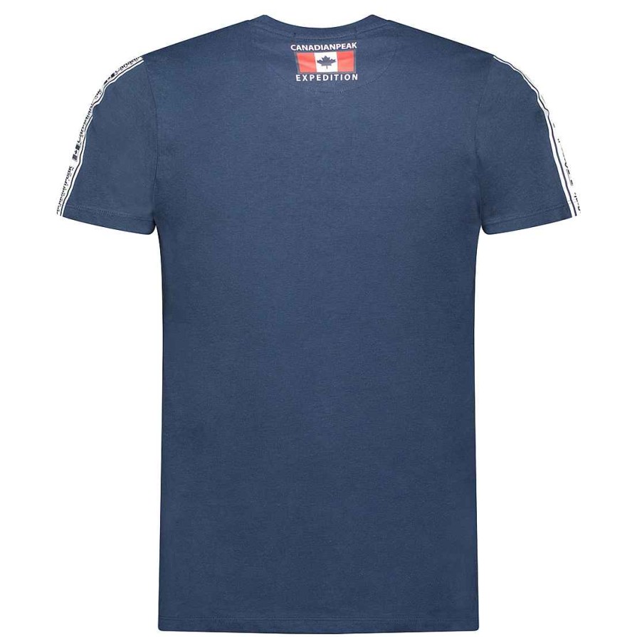 Man Canadian Peak T-Shirt | Javengeak Navy Rm Men 249