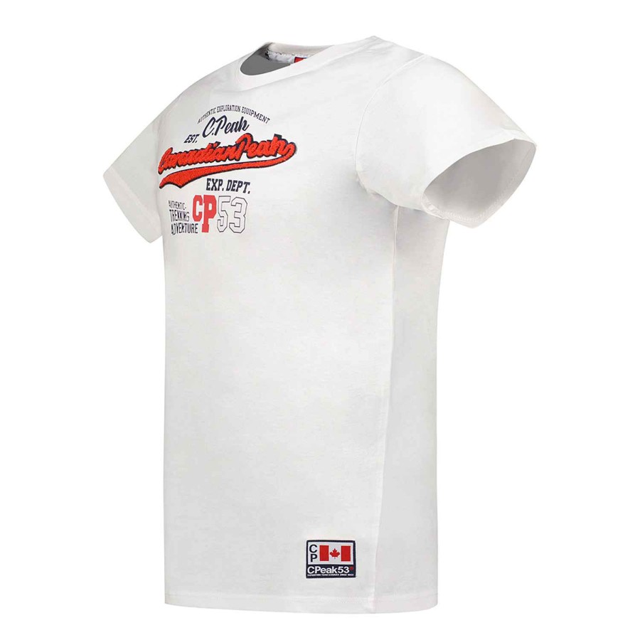 Man Canadian Peak T-Shirt | Jurbeak White Rm Men 235