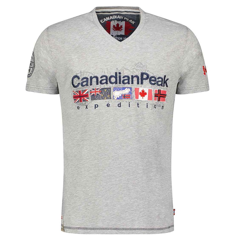 Man Canadian Peak T-Shirt | Joukeak Bgrey Rm Men 254