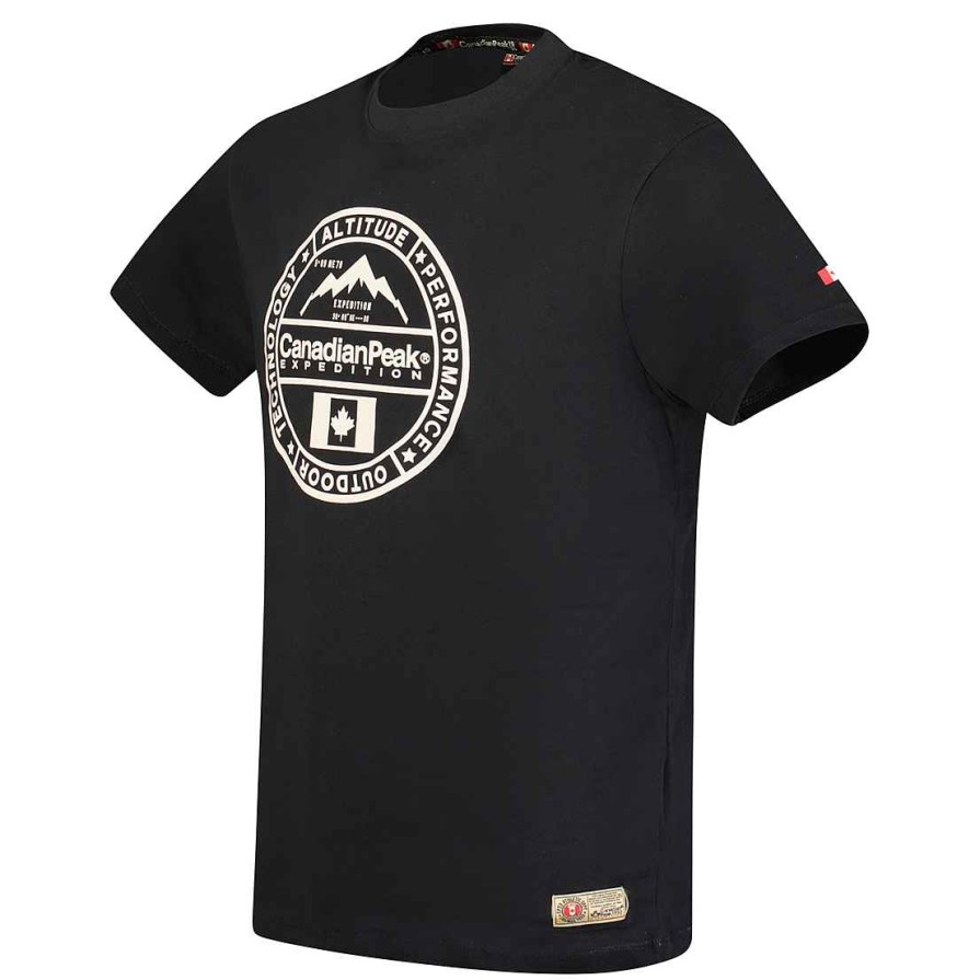 Man Canadian Peak T-Shirt | Jacobeak Black Rm Men 249