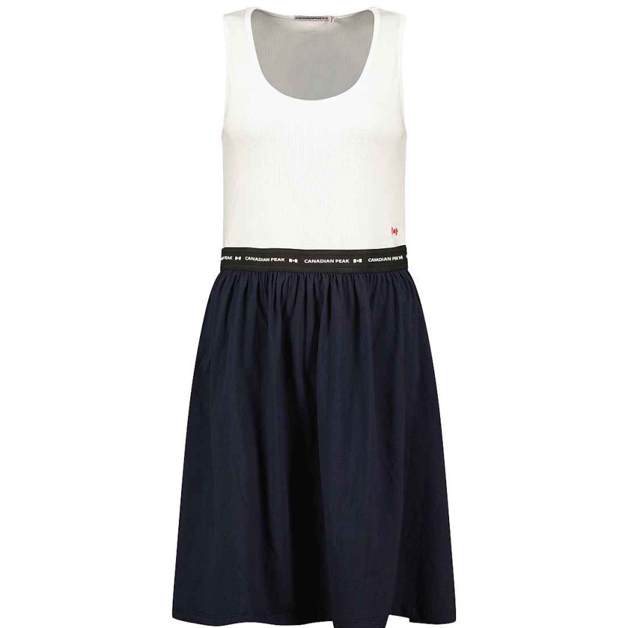 Women Canadian Peak Dress | Jodieak White-Navy Rm Lady 254