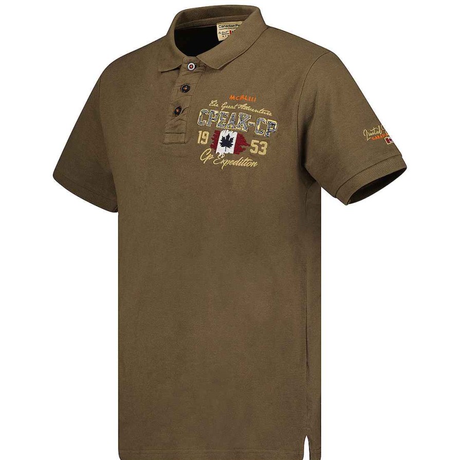 Man Canadian Peak Polo | Kapriceak Khaki Rm Men 423