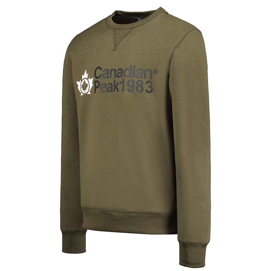 Man Canadian Peak Sweat | Ganteak Khaki Rm Men 054